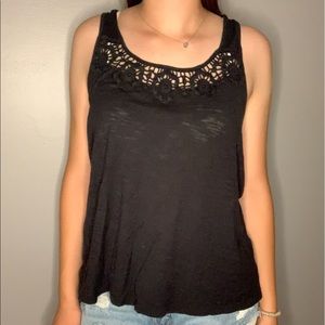 Black tank top